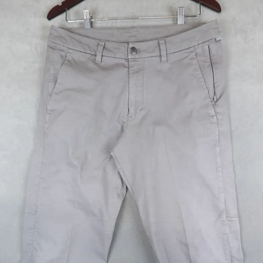 Lululemon Commission Pants Mens 32x32 Slim Fit Oxford Gull Grey Performance